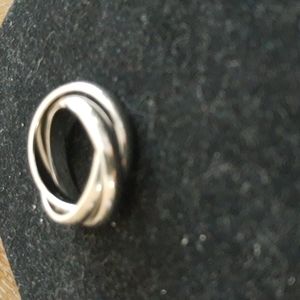 Stainless steel triple rolling bands ring